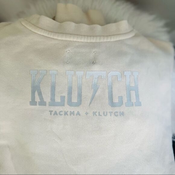 TACKMA THE GAME IS EVERYTHING CREW SWEATSHIRT, OFF WHITE, MEDIUM, UNISEX, NWOT‎ - Picture 7 of 11